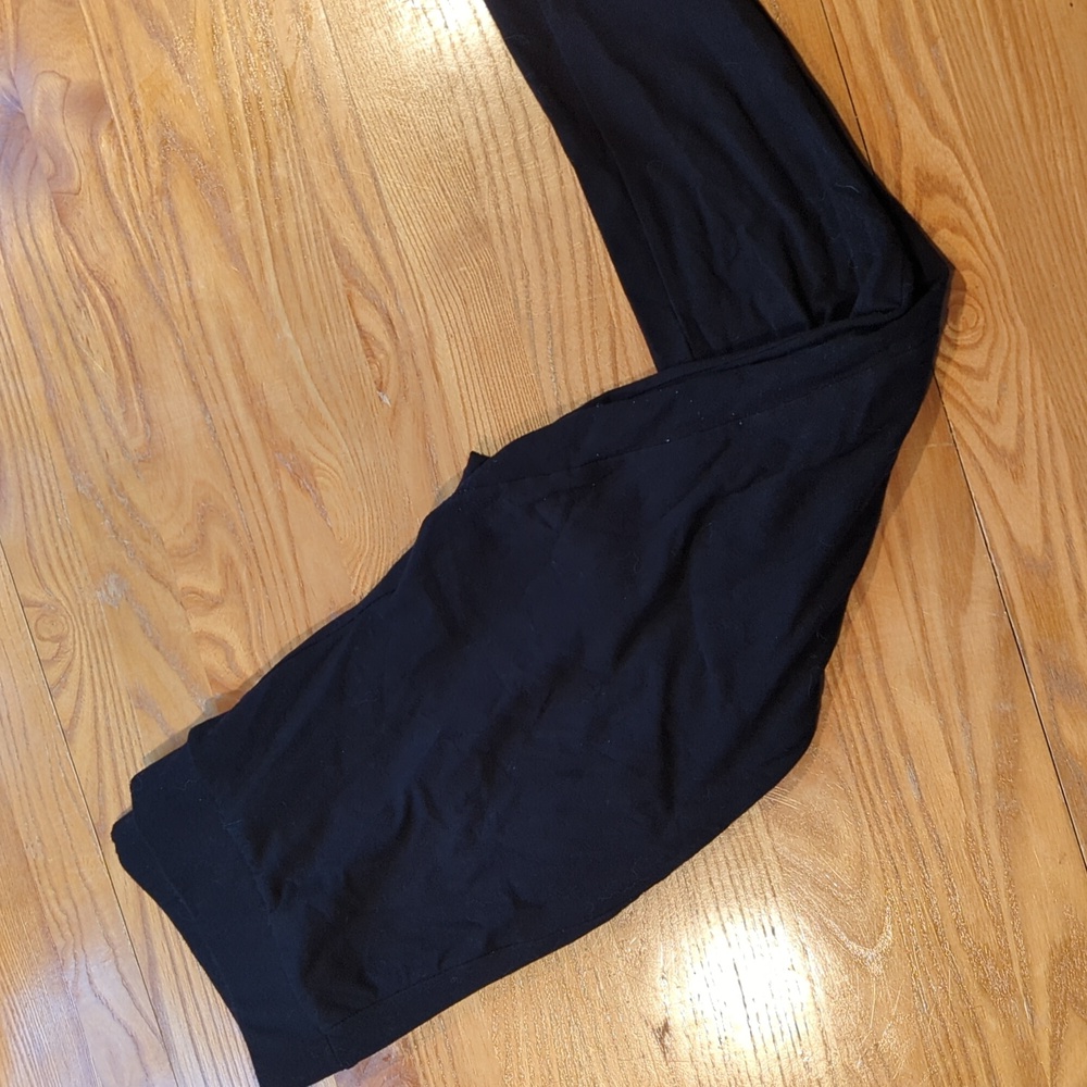Torrid black leggings mesh front belly control panel